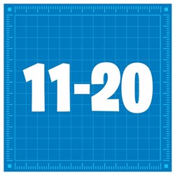 Kai's Clan Magnetic KaiTiles Numbers 11 to 20, Pack of 10