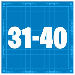 Kai's Clan Magnetic KaiTiles Numbers 31 to 40, Pack of 10