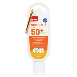 Sungard Sunscreen SPF50+ 60ml Bottle & Carabiner