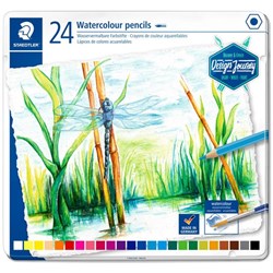 Staedtler Design Journey Watercolour Pencils, Tin of 24