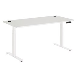 Amplify Rapid Assembly Electric Height Adjustable Desk Dual Motor 1800x800mm White/White