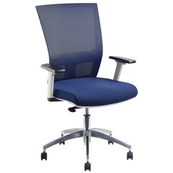 Advance Air Plus Chair With Adjustable Arms Navy/Alloy 