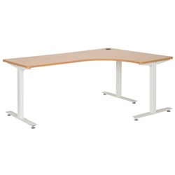 Amplify RH Workstation 1800x730mm Beech/White