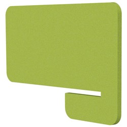 Boyd Acoustic Desk Divider Side Slot 800mm Apple Green