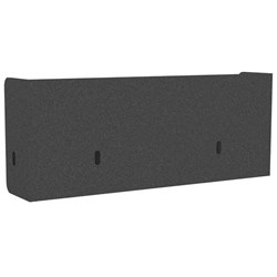 Boyd Acoustic Pod Desk Screen 1500mm Sesame Grey
