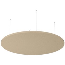 Boyd Visuals Floating Acoustic Ceiling Panel Round 1200mm Dark Camel