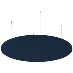 Boyd Visuals Floating Acoustic Ceiling Panel Round 1200mm Navy Peony