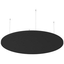 Boyd Visuals Floating Acoustic Ceiling Panel Round 1200mm Dark Grey