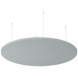 Boyd Visuals Floating Acoustic Ceiling Panel Round 1200mm Dark Silvery Grey