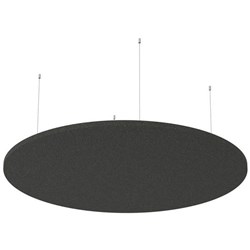 Boyd Visuals Floating Acoustic Ceiling Panel Round 1200mm Sesame Grey