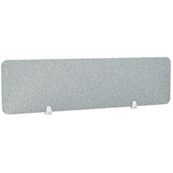 Boyd Acoustic Desk Screen 1200mm Dark Silver Grey