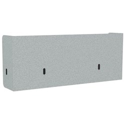 Boyd Acoustic Pod Desk Screen 1800x600mm Dark Silvery Grey