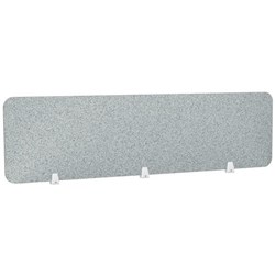 Boyd Acoustic Desk Screen 1800x400mm Dark Silvery Grey