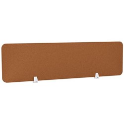 Boyd Acoustic Desk Screen 1500x400mm Rust 