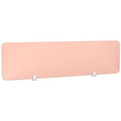 Boyd Acoustic Desk Screen 1500x400mm Blush Pink 