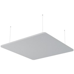 Boyd Visuals Floating Acoustic Ceiling Panel Square 1200x1200mm Light Grey