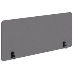 Fiord12 Acoustic Side Mount Desk Screen 1200x595mm Light Grey/Black