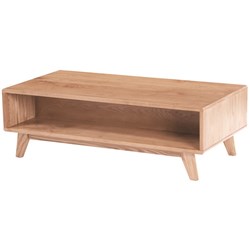 Akito American Ash Timber Coffee Table With Storage 1200x390mm Natural Stain