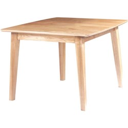 Akito American Ash Timber Table Square 900x750mm Natural Stain