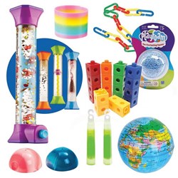 Hand2Mind Sensory Fidget Toy Kit, Set of 128