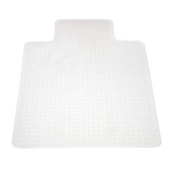 Coverzone Chair Mat Carpet Keyhole 914x1220mm Clear Any Pile