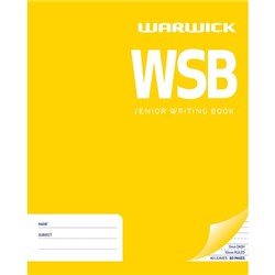 Warwick WSB Senior Writing Exercise Book 40 Leaves