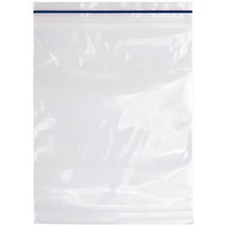 Resealable Plastic Bags 230x305mm 40 Micron Clear, Pack of 100
