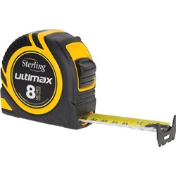 Sterling Ultimax Tape Measure Metric, 8m x 25mm