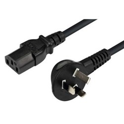 Dynamix Power Cord 3 Pin Flat Head to IEC C13 Female Connector 7.5A 2m