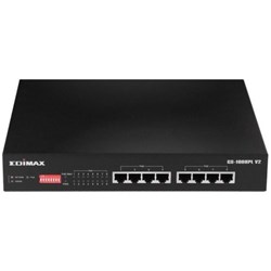 Edimax 8-Port Gigabit Long Range Unmanaged PoE+ Switch with DIP Switch
