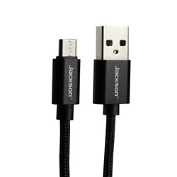 Jackson USB-A to USB-C Sync and Charge Cable 1.5m Black