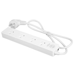 Dynamix A14 4-Way Powerboard with Double Spaced Ports 0.9m White