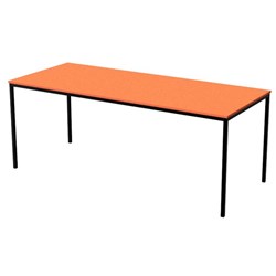 Zealand High Rectangle School Table 1800x750x520mm Orange