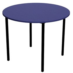 Zealand Round School Table 900x520mm Blue