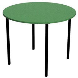 Zealand Round School Table 900x700mm Green