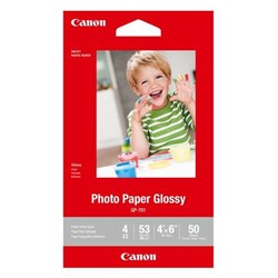 Canon GP701 4x6" 210GSM Glossy Photo Paper, Pack of 50