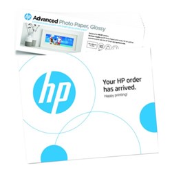 HP Advanced 5x5" Glossy Photo Paper, Pack of 20 Sheets
