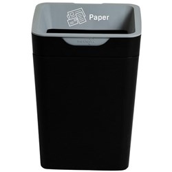 Method 20L Grey Paper Recycling Bin With Open Lid