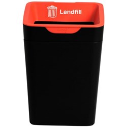 Method 20L Red Landfill Waste Bin With Open Lid