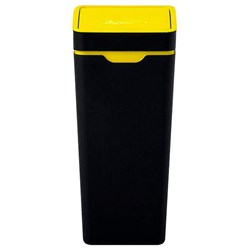 Method 60L Yellow Mixed Recycling Bin With Closed Touch Lid