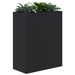 Fiord Planter Including Artificial Plants 900x1200mm Black/Plants