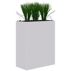 Fiord Planter Including Artificial Plants 900x1200mm White/Grass
