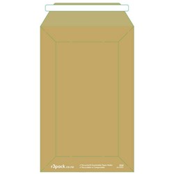 R3 Paper Courier Bags DLE 135x240mm Kraft, Pack of 100