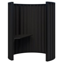 Connect 1 Person Focus Space 1620x1890mm Black/Black/Charcoal