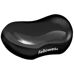 Fellowes Crystal Gel Flexrest Wrist Rest Black
