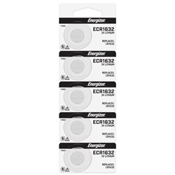 Energizer 1632 Lithium Coin Battery, Pack of 5