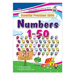 Greenhill Activity Book 4-6 Year Numbers 1 to 50
