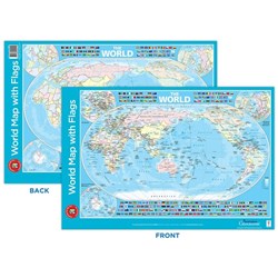 LCBF World Map with Flags Poster