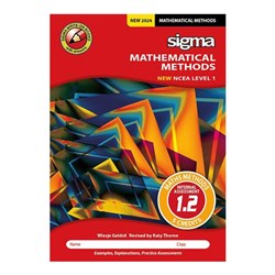 Sigma AS 1.2 Mathematical Methods Workbook NCEA Level 1 Year 11 9781991124074