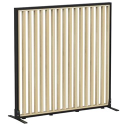 Studio Divide Floor Standing Screen 1200x1200mm Atlantic Oak/Black